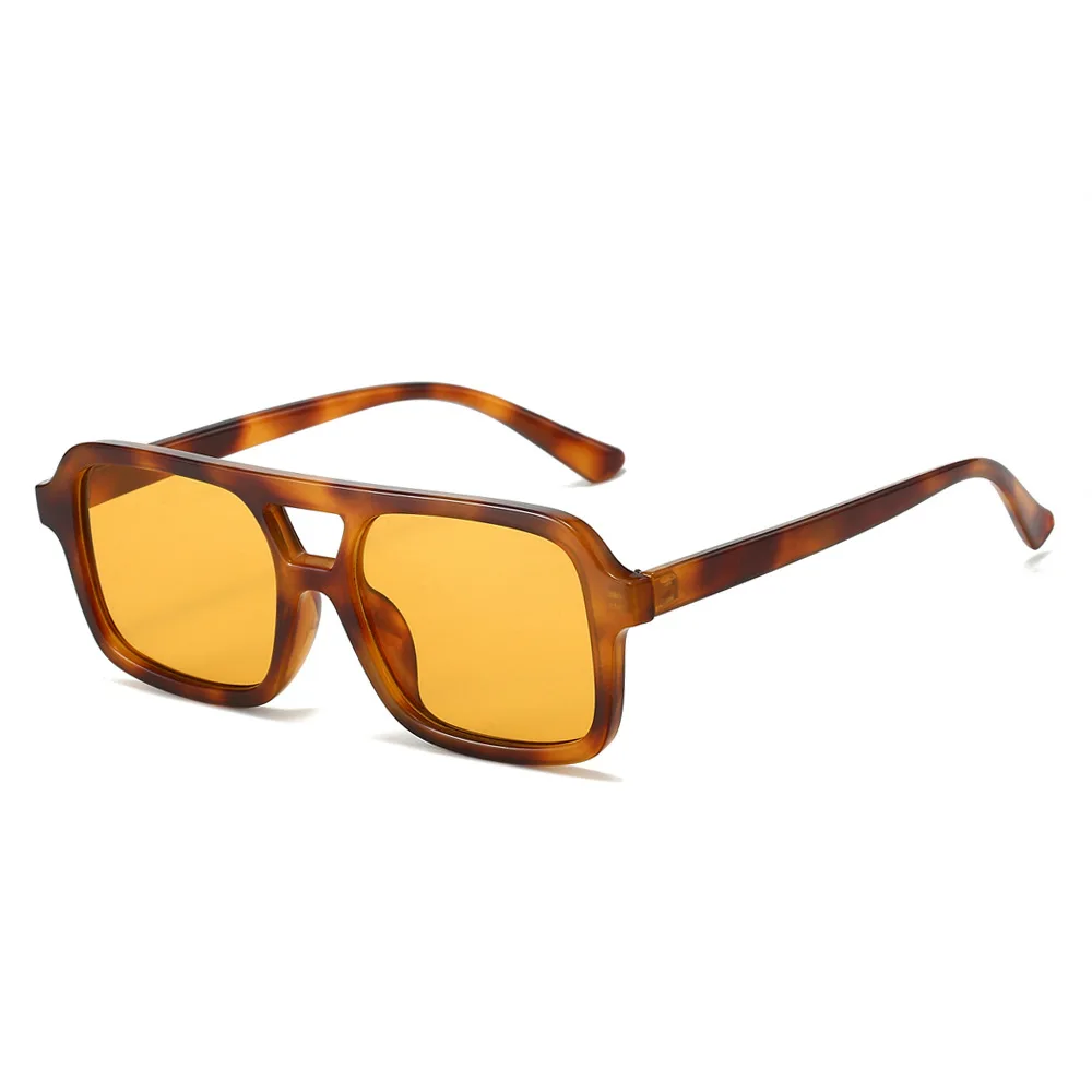 STORY Vintage Tortoiseshell Square Sunglasses Women Men