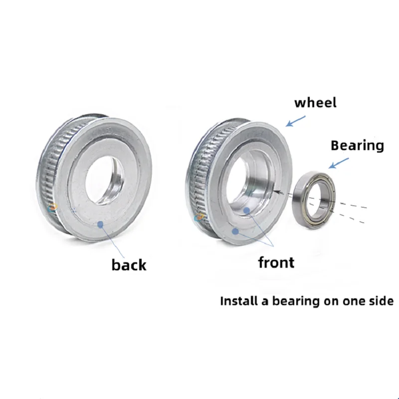 GT2 2M 40Teeth Timing Pulley Bore 3~10mm 2GT 40T Width 7/11mm Tensioning Wheel Idler Synchronous 3D Printer Parts 3d printer accessories timing belt pulley belt pulley