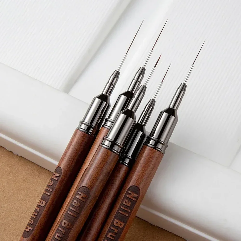 Description Picture 4 of itemBQAN Nail Art Brush Wooden Handle Nail Pen Beauty Nail UV Gel Drawing Brushes Painting Pen Manicure Tools