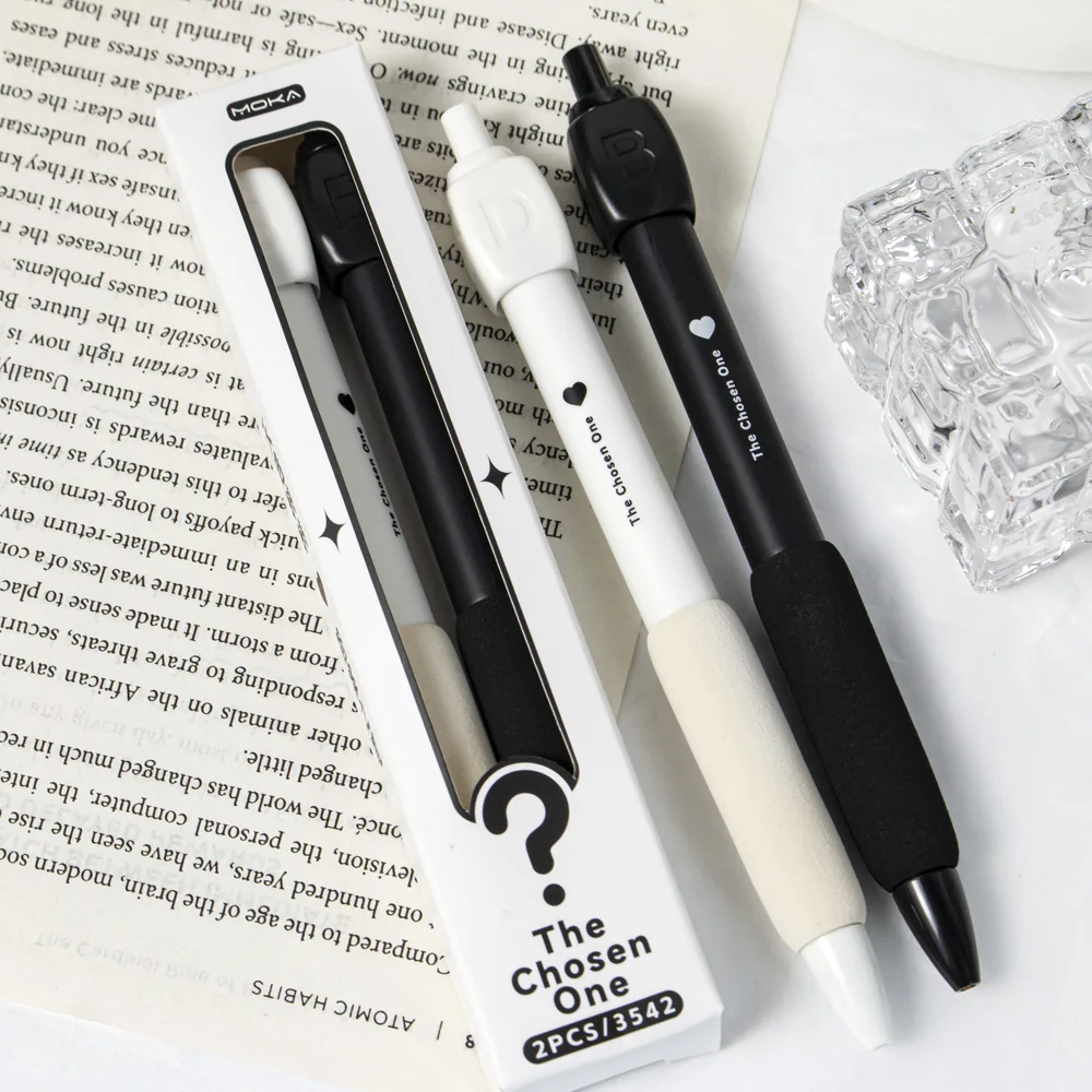 The Answer Pen - Twist Fidget Click Gel Pen Quick-Dry Ink for Exam Study Office Sensory Stress Relief & Fun Writing Pens Gifts