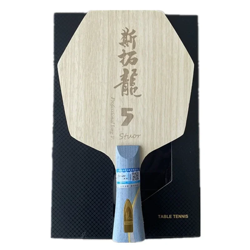 

Stuor Sports-Long 5 Hexagonal Table Tennis Racket, Hexagonal Blades, ZLC Carbon Fiber, Built-in Professional Ping Pong Paddle