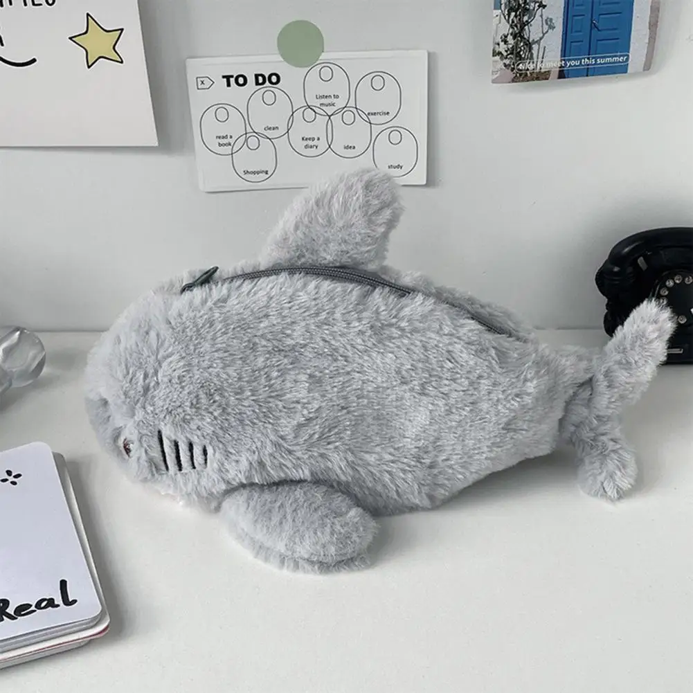 BESTZY Shark Federmäppchen Aus Silikon – Mit Radierbaren Stiften & Teleskop-Funktion Für Kids