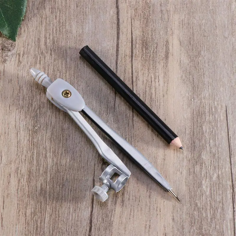 Drawing Compass Compass Geometry Drawing Protractor Drafting Tool Metal Set Precision Math Tools Woodworking Circle Kids Students Maths Scribe