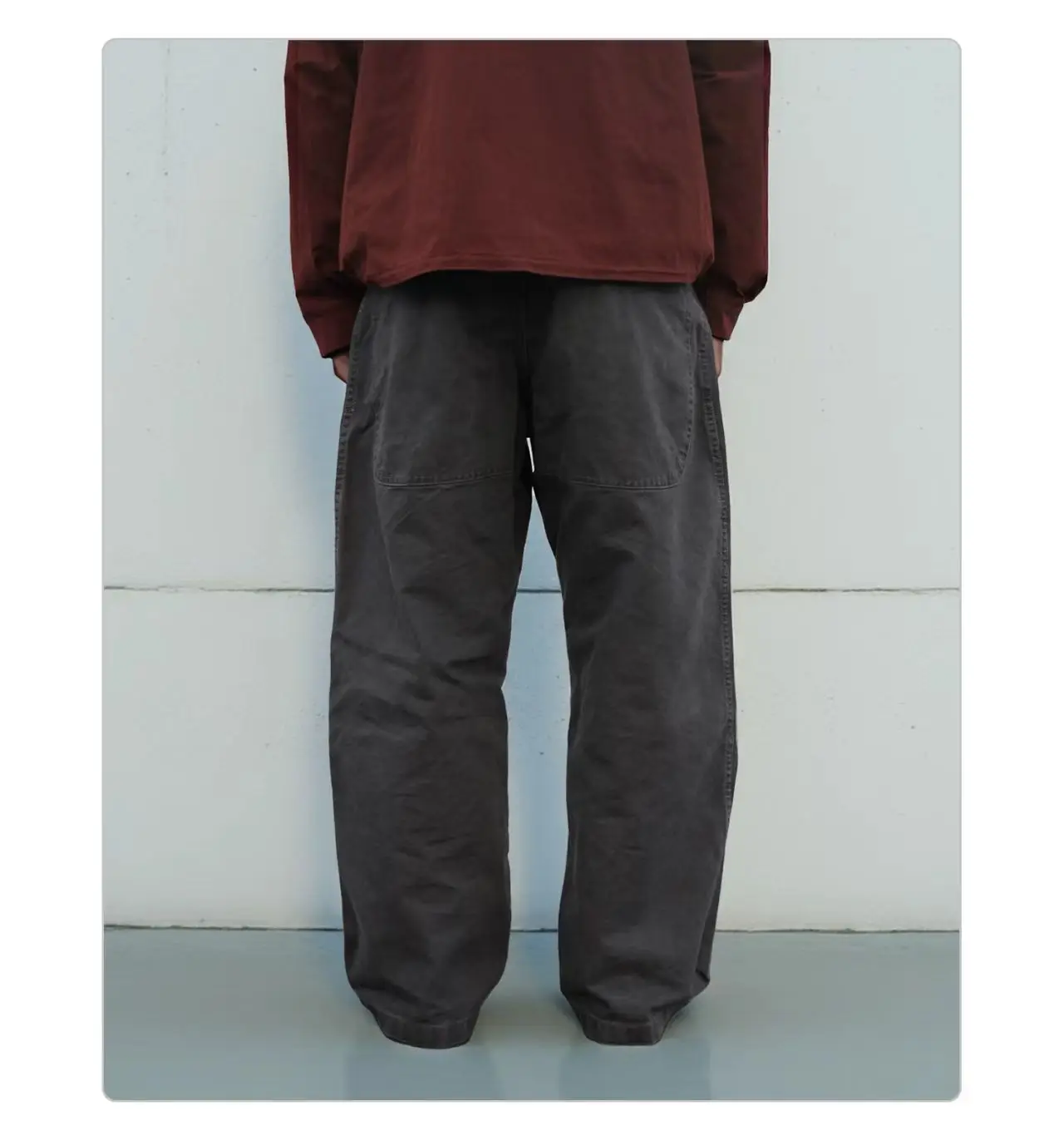 Whyworks 25aw Vintage outdoor work pants heavy duty stone washed cotton material casual