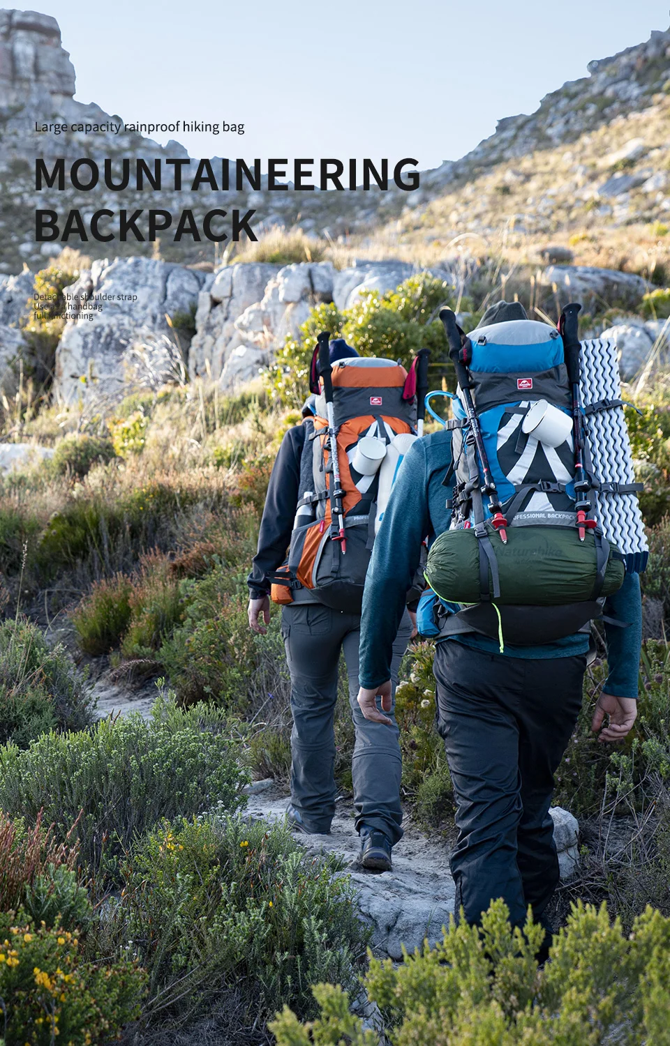 Naturehike 70l Hiking Rucksack Outdoor Backpack Nylon Waterproof