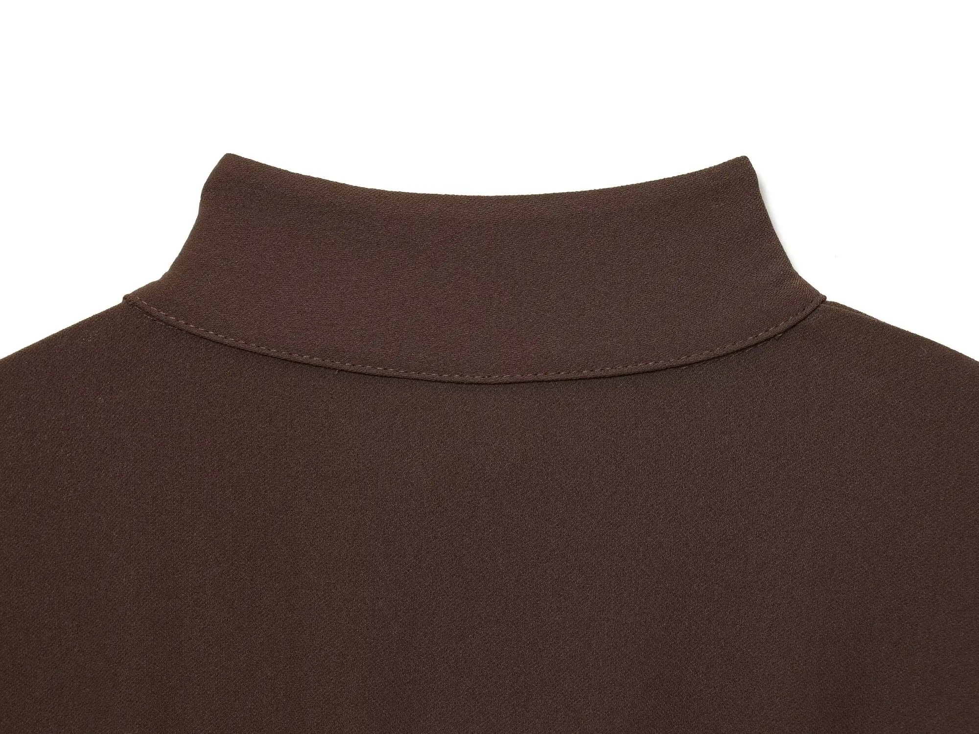 Women's Elegant Sleeveless Long Dress Female Half High Collar With Belt Pleated Button A- Line Dress Lady High Street Party Dres