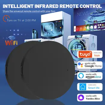 투야 와이파이 IR 리모컨 스마트 홈용, TV DVD AUD 에어컨 음성 제어, 알렉사 구글 홈 얀덱스 앨리스로 작동
