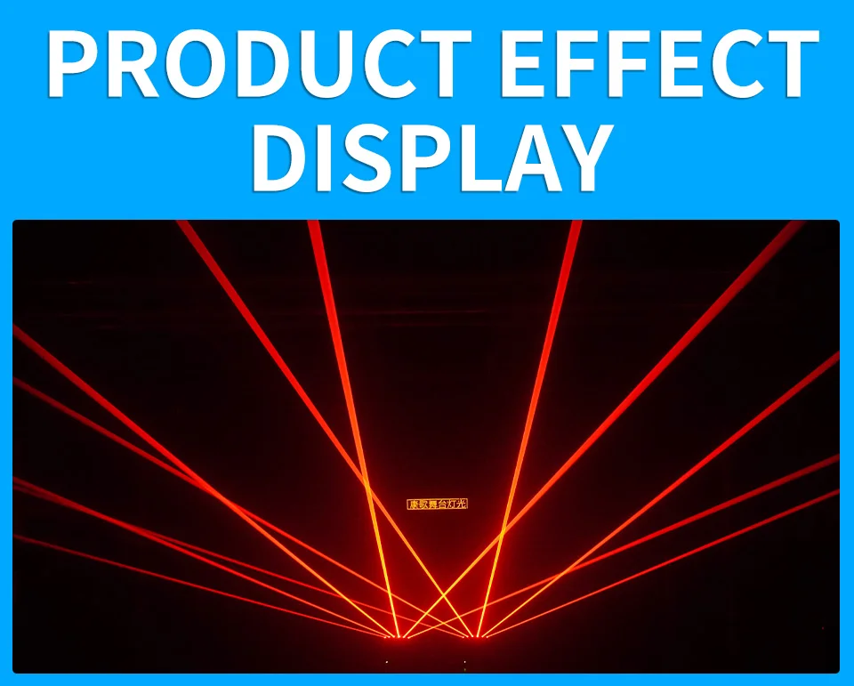 RGB 6 Eyes RGB Stage Laser Moving Head Light Infinite Rotation Bar Laser Light P