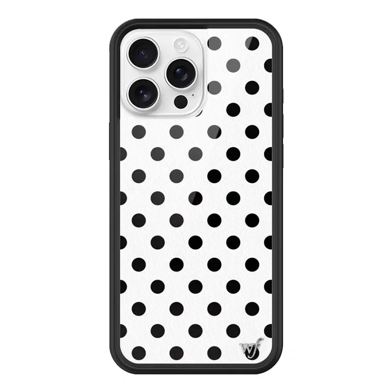 Wildflower 3D Polka Dots Phone Case for iPhone 16 15 14 13 12 17