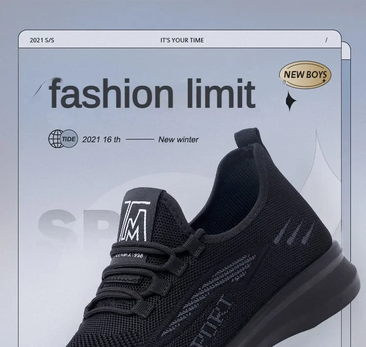 Casual Shoes Men's Breathable Sneakers Summer Lightweight Flat