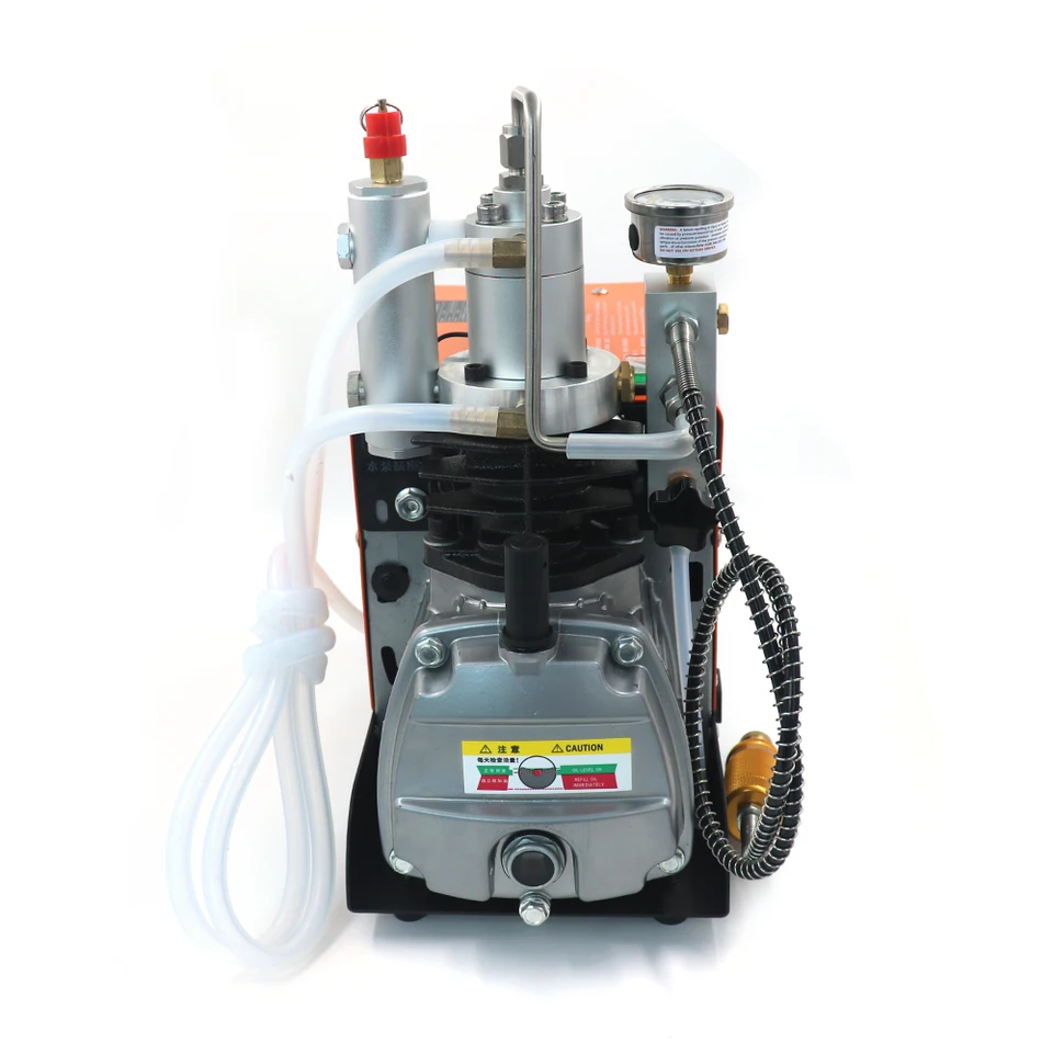 INTSUPERMAI 30MPA Electric Air Compressor - 4500PSI High Pressure Pump With Water Cooling 110V