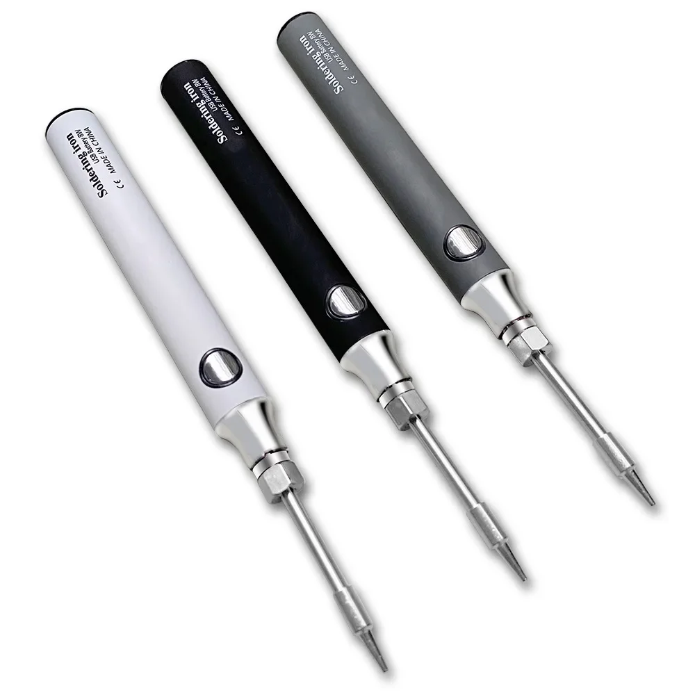 무선 충전 전기 USB 납땜 다리미, 휴대용 금속 알루미늄 튜브, 휴대폰 수리 용접 도구, 5V8W 배터리