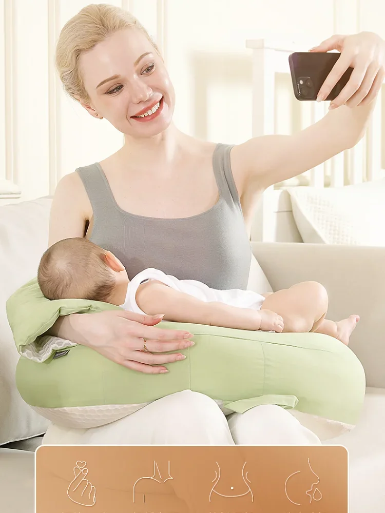 Baby Nursing Pillow Multifunctional Universal Crescent-shaped Surround Waist Infant Feeding Cushion Nursing Pillow