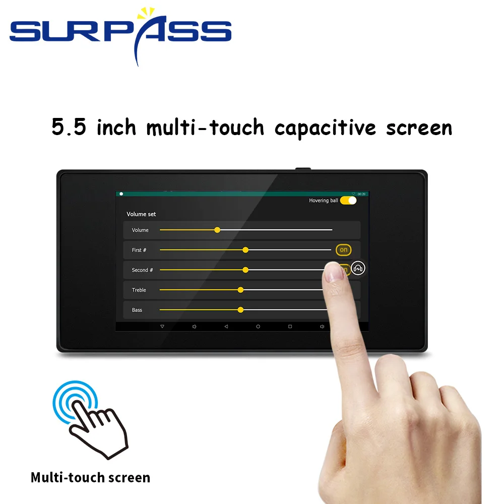 5.5 Inch Wifi Blue-tooth Embedded Touch Control Panel With RS485 Relay For Background Music In Wall Amplifier