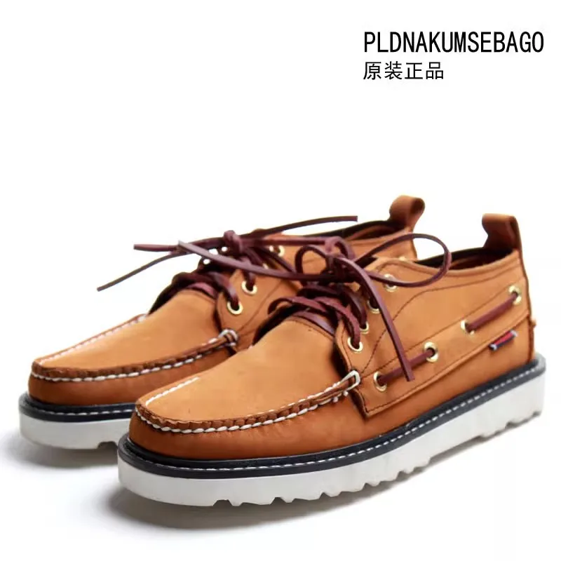 

Men's Leather Boat Shoes Designer Lace Up Fashion Flat Creepers Moccasins Loafers For Men Driving shoes Oxfords Non-slip