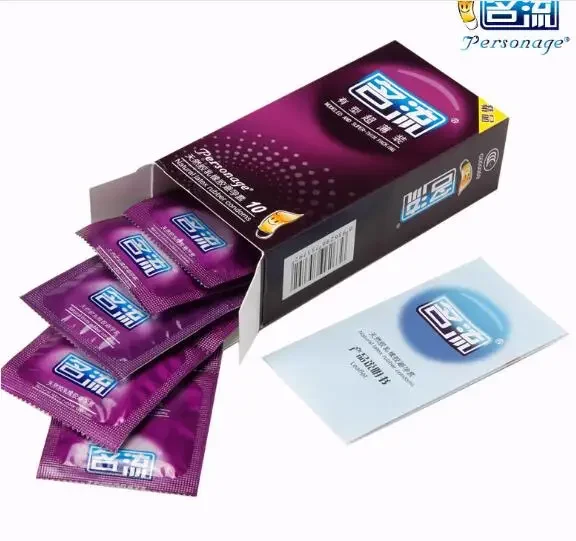10 Pcs PERSONAGE Hot Sale Quality Sex Products 6 types Natural Latex Condoms For Men Adult Better Sex Toys Safer Contraception