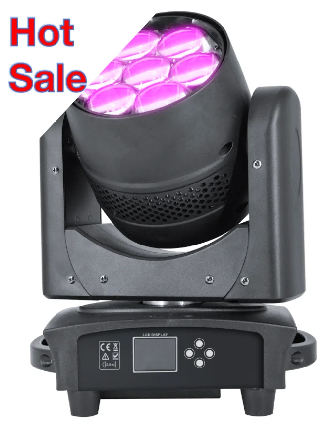 

Hot Selling Disco Equipment Lighting Rgbw 4in1 7X40W LED Beam 230 Colorful Wash 2in1 Zooming Moving Head Light