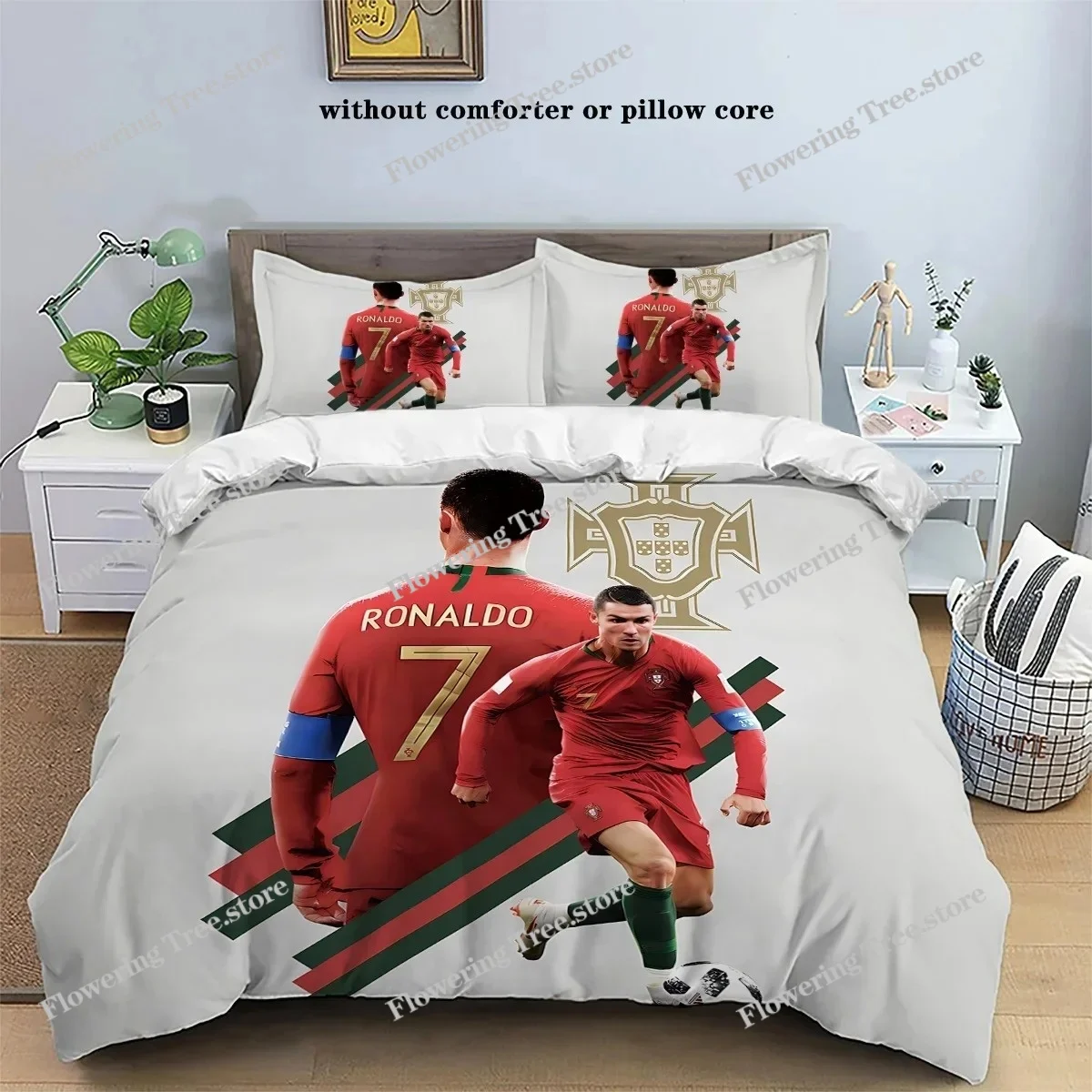 Cristiano Ronaldo-o Bedding Set Duvet Set Single Double Bed King Size Bed Set Adult boys Bedroom Duvet Cover Pillow Case 5