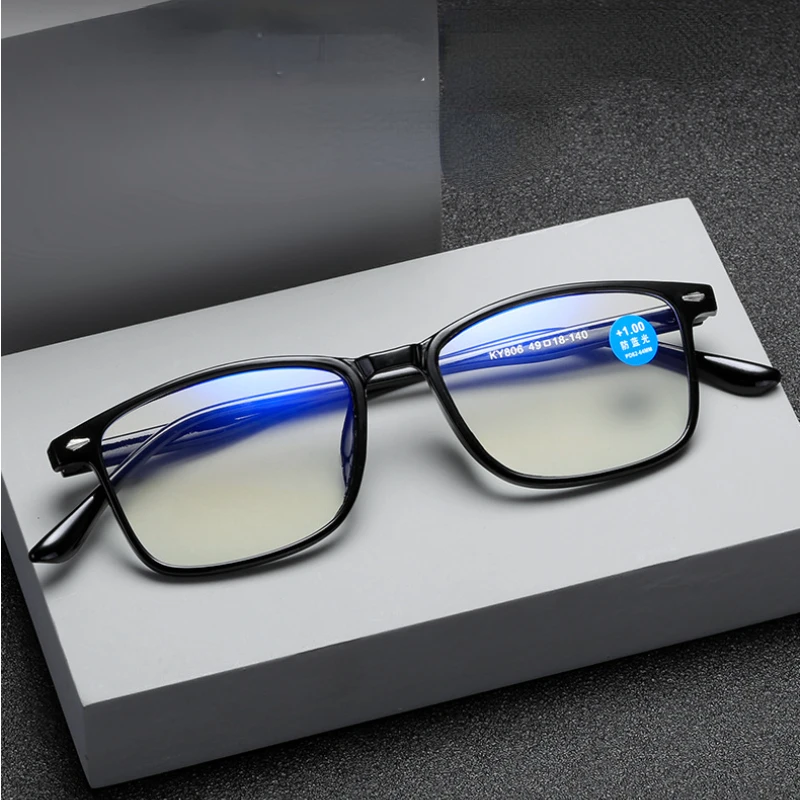 

Men Reading Glasses Classic Anti Blue Light Ultralight Computer Eye Glasses Women Vintage Optical Farsighted Eyewear +1.0 ~ +4.0