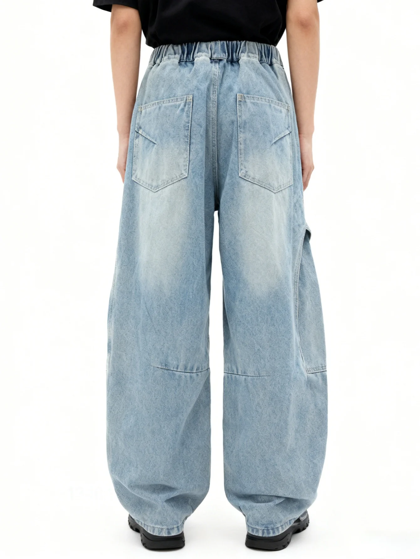 소년 및 청소년용 봄철 루즈핏 작업복 청바지, 일상복, 학교, 여가 및 야외 활동에 적합