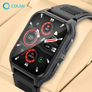 Мужские военные умные часы COLMI P73 1,9 дюйма с Bluetooth и вызовом, водонепроницаемые 3ATM IP68 для телефона Xiaomi Android iOS