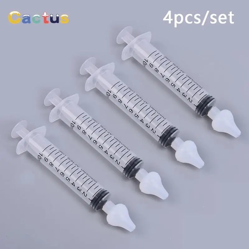 4pcs/set Professional Syringe Nasal Irrigator with Syringes for Baby Infant Safe Nasal Cleaner for Newborns Infants Nose Cleaner