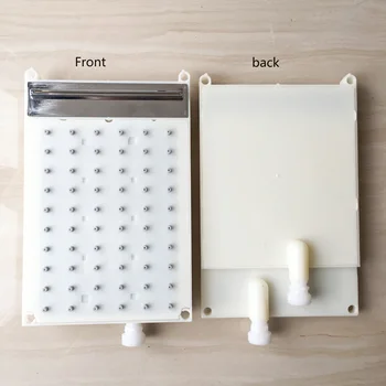 หัวฝักบัวสี่เหลี่ยม ABS ขนาด138x213มม. หัวฝักบัวแบบมีรูขนาด6*10อุปกรณ์เสริมหัวฝักบัวแบบหยดน้ำ 1