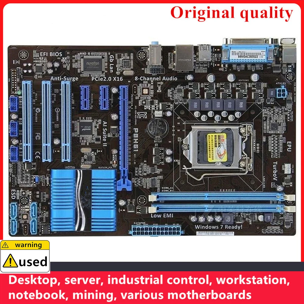 

Используется для материнских плат P8H61 LGA 1155 DDR3 16 ГБ PCI-E2.0 ATX для десктопной платы Intel H61 SATA II USB2.0
