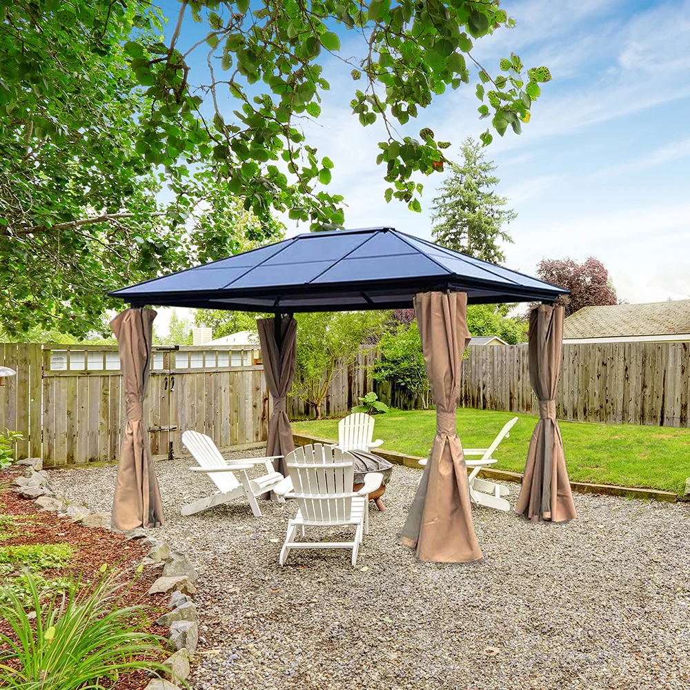 Personalizzato 10X10 Ft. 3X3 M 3X3/3X4 Patio Impermeabile In Alluminio Produzione A Buon Mercato Tenda Da Giardino Per Esterni Hard Top Gazebo