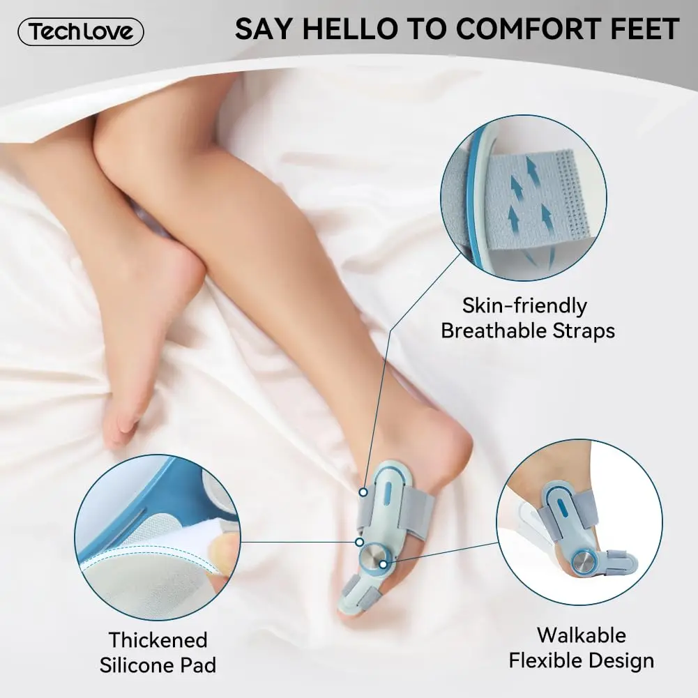 Toe Separators Toe Corrector Finger Splint Bunion Corrector For Women And Men Orthopedic Bunion Toe Straightener Adjustable Splint With Toe Separator