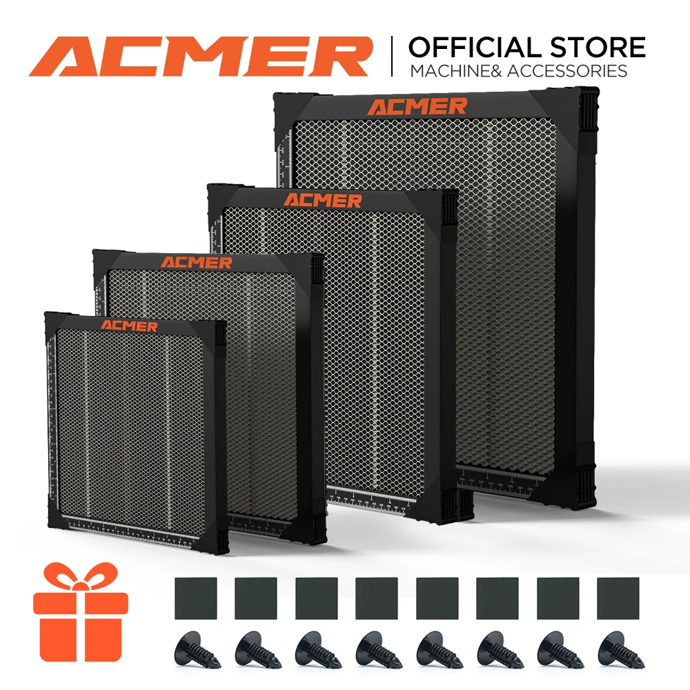 

ACMER Honeycomb Рабочий стол для CO2 P1 10W P2 33W Honeycomb Panel Bed 400x40 0/440x440мм