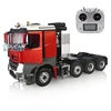 1/14 8*8 LESU RC Tractor Truck Metal Chassis 3Speed Transmission Rack Painting Cabin Servo Motor Light Sound Radio ESC for Toy 2