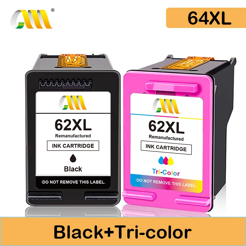 Cmcmcm Remanufactured Ink Cartridge Replacement For Hp 62xl 62 Xl For