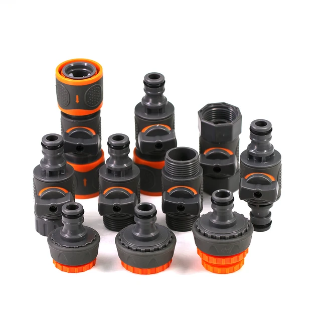 11Style Bsp 1/2 3/4 1 Hüvelykes Gyors Csatlakozó Kerti Öntözők Kiegészítők Tömlő Adapter Csatlakoztatás Javító Gömb Szelep Hosszabbítója - Image 2