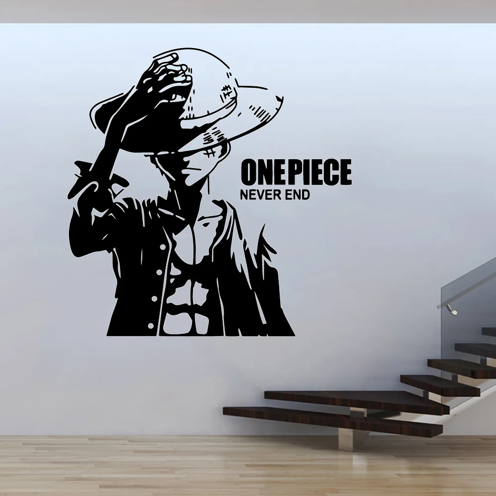

Fashion One Piece never end Environmental Protection Vinyl Stickers Removable Wall Sticker Sticker Mural
