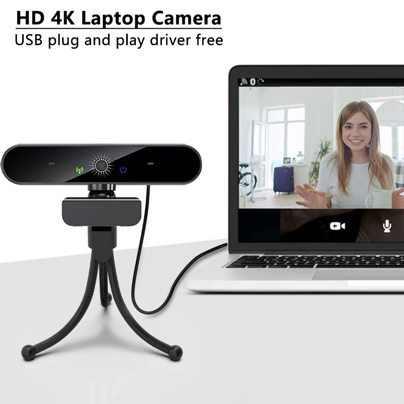 HD 4K Webcam PC 1080P 2K Web Camera with Microphone Autofocus USB Computer Laptop Camera for Living / Video Calling / Conference pc webcam,pc web camera,computer camera