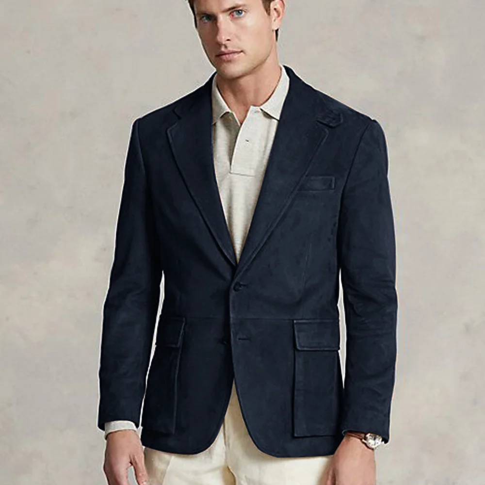 Blazer din daim casual