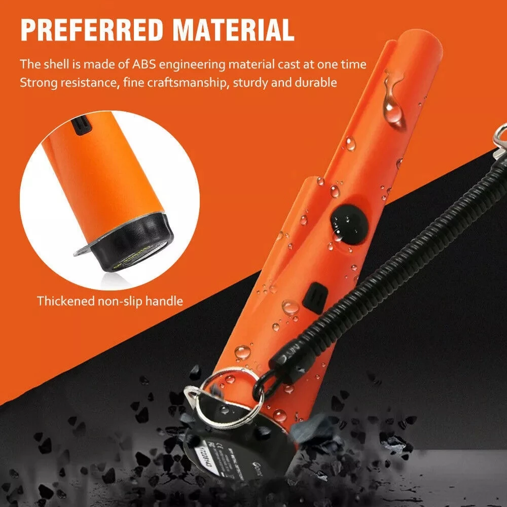 Handheld Metal Detector GP-pointer Pinpointing For Treasure Search Waterproof Positioning Rod Detecting With Bracelet LED Lights