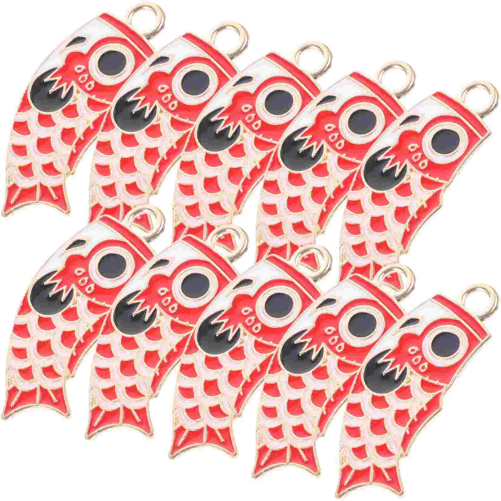 

10 шт., декоративные подвески в виде карпа