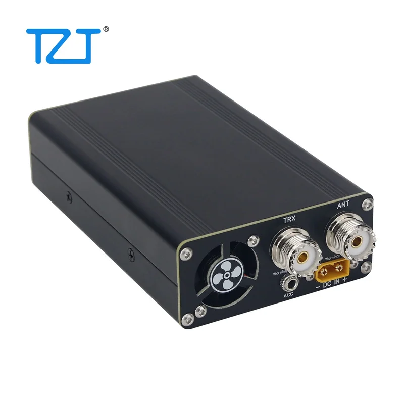 TZT 마이크로 PA50-3 3세대 휴대용 50W 3.5MHz-30MHz RF 단파 전력 증폭기 LPF 필터 OLED 디스플레이