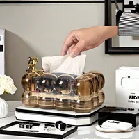Tissue Box Napkin Holder Dispenser Cover Desktop Facial Tissue Holder For Living Room Dining Room Household Home 2