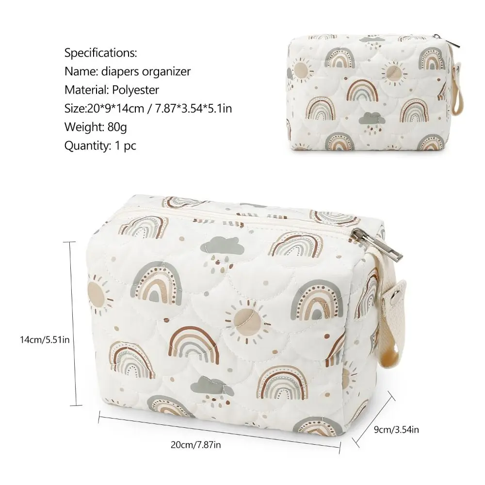 Simple Pushchair Bags Mommy Bag Nappy Storage Bags Organizer Travel Bags Baby Diaper Bag Rainbow Cactus Stroller Bag Kids