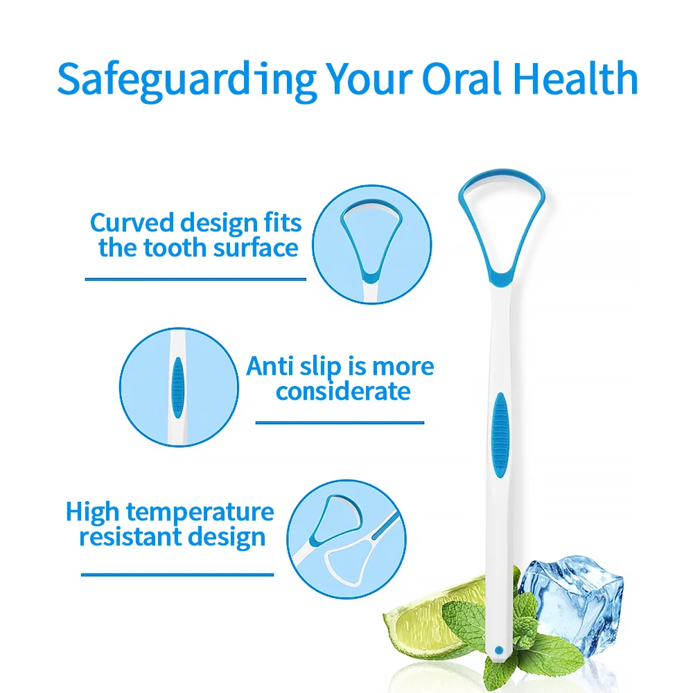 Tongue Coating Brush Tongue Scraper Oral Cleaning Brushes Cleaner To Keep Fresh Breath Health