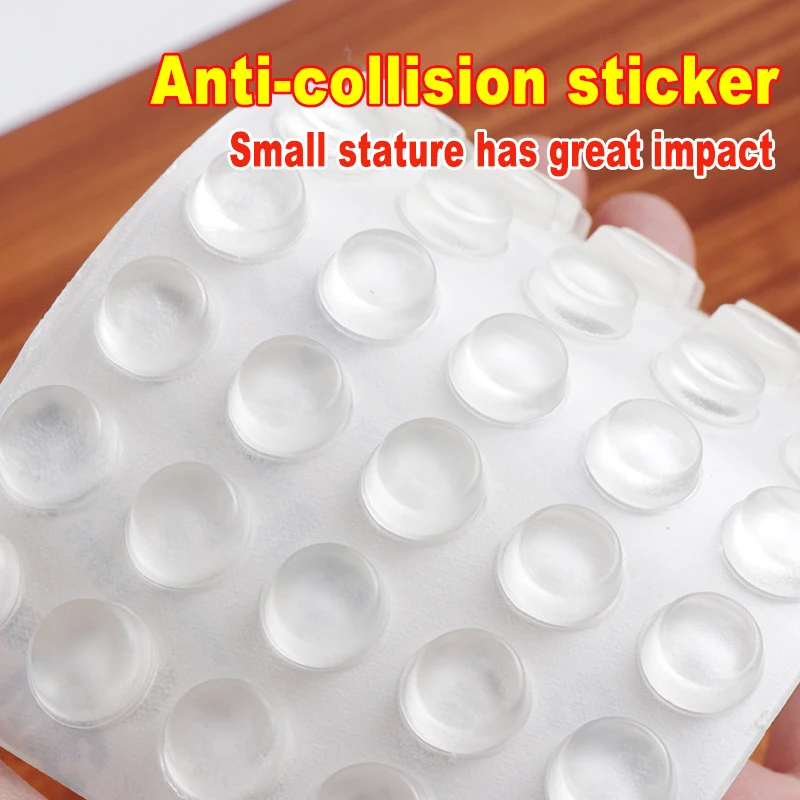 80-30Pcs Silicone Cabinet Door Bumpers Clear Self-Adhesive Drawer Stop Bumper Pads Furniture Protective Buffer Doors Wall Stop