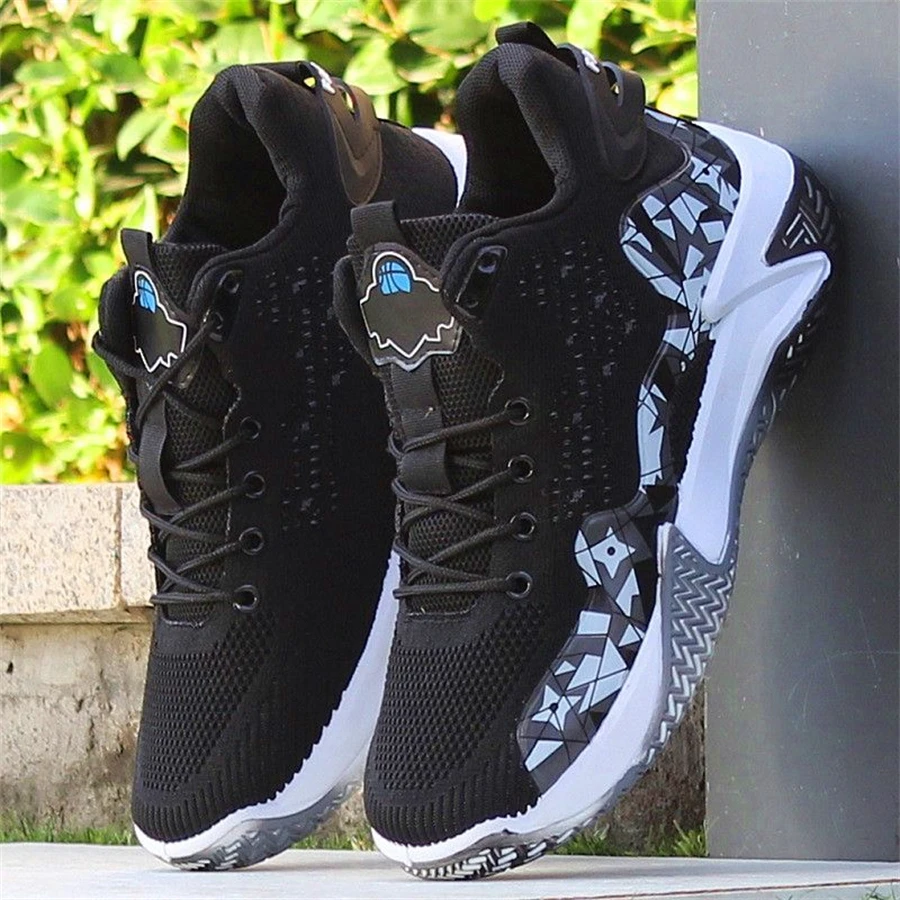 New Men Basketball Shoes High-Top Fly Weave Breathable Walking Shoes Athletic Training Sport Shoes Chaussure Homme Male Sneakers