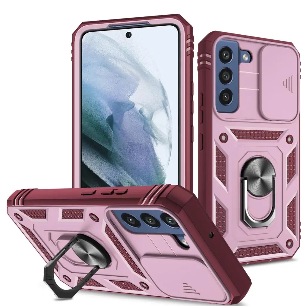 samsung silicone case Chống Trơn Trượt Bảo Vệ Mạnh Mẽ Ốp Lưng Dành Cho Samsung Galaxy Samsung Galaxy S22 Cực S21 FE S22 Plus S 22 5G A52S a52 A12 2 Lớp Bao Bọc Điện Thoại Fundas kawaii samsung cases