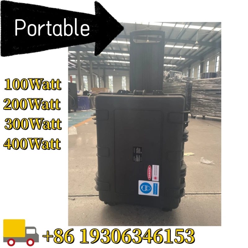 Trolley Case Mini Laser Metal Cleaning Machine Car Parts Equipment accessory Rust Oil Stains Remover 200w