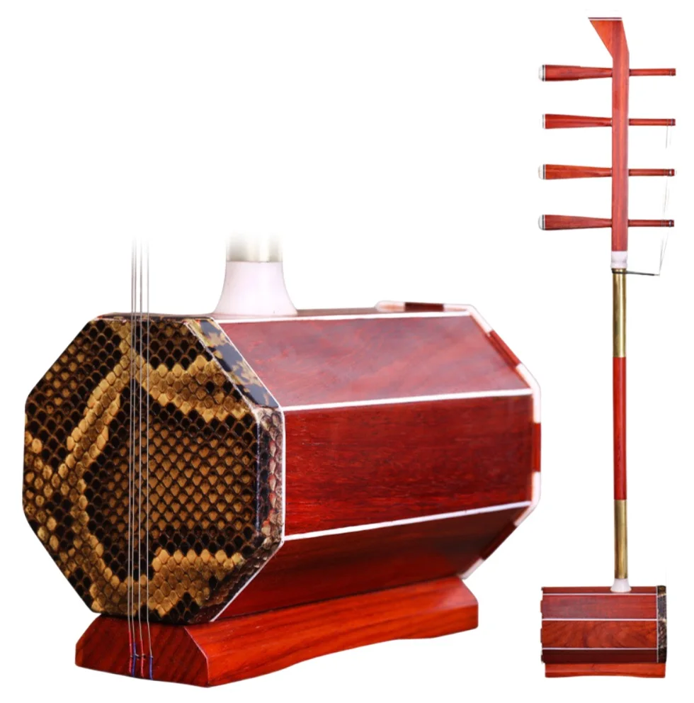 

Bass Sihu rosewood octagonal Inner Mongolia string instrument