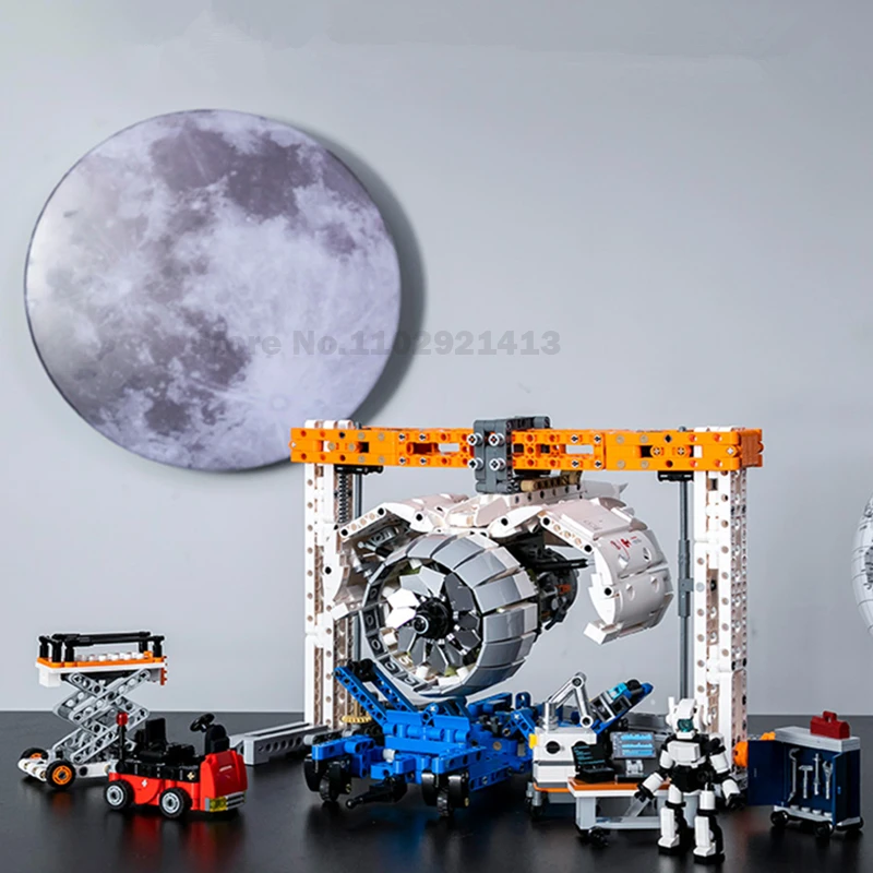 

New Aircraft Engine Repair Workshop Building Block Creative Christmas Children'S Boyfriend Gift Toy