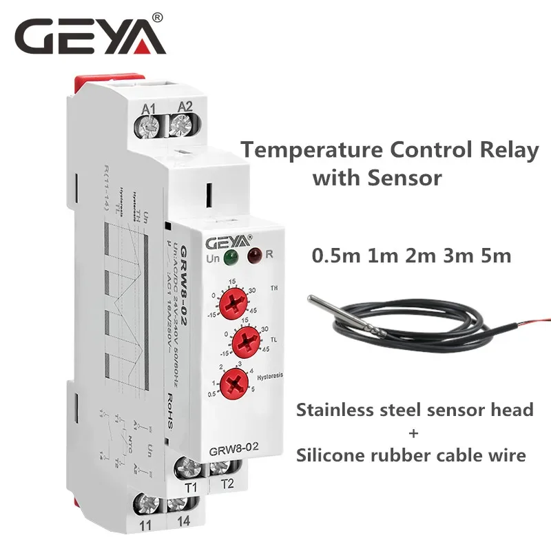 GEYA GRW8-01/02 Din  µ ͸  16A    AC/DC24-240V  